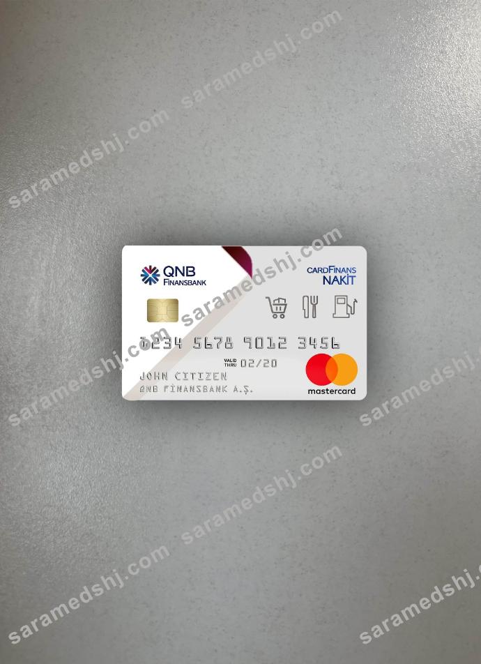 Turkey QNB Finansbank Card photolook front